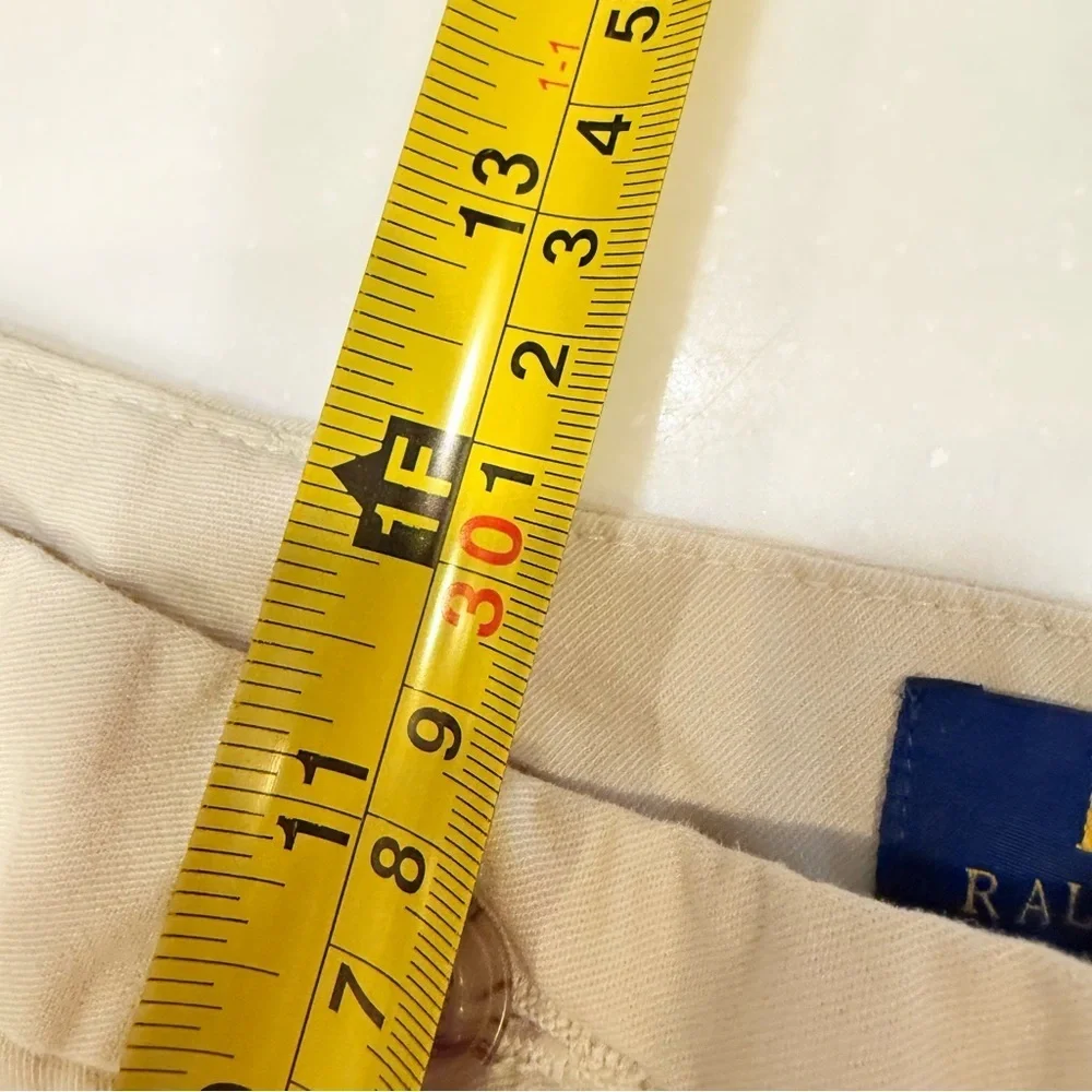 Ralph Lauren Youth Boys 2 PCS Khaki Chino Pants & Blue Button Down Shirt Sz 20